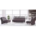 Canapés en cuir modernes pour la conception d&#39;espaces de bureau, ensemble de canapé 1 + 1 + 2 places, design et vente de meubles de bureau pour meubles (KS81)